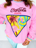 QOS- Coca-Cola Miami Flamingo Sweatshirt