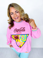 QOS- Coca-Cola Miami Flamingo Sweatshirt