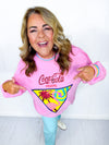 QOS- Coca-Cola Miami Flamingo Sweatshirt