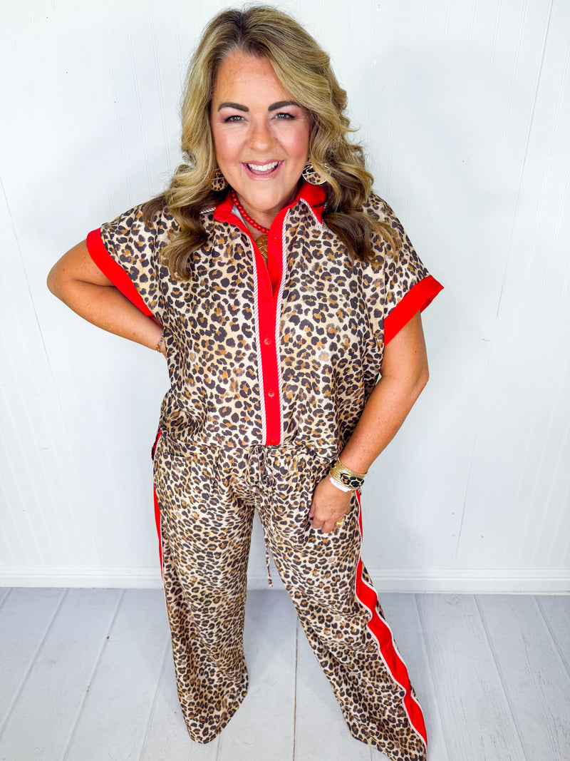 Wild In Leopard Pants Set