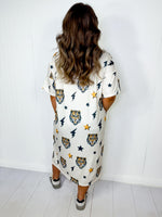 Electric Jungle Midi Dress