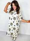 Electric Jungle Midi Dress