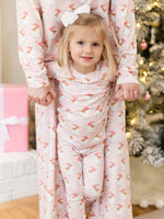 Mary Square- Toddler PJ's- Santa Baby Pink