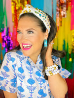 Brianna Cannon Blue Crystal Hoops