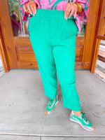 Queen In Green Gauze Pants